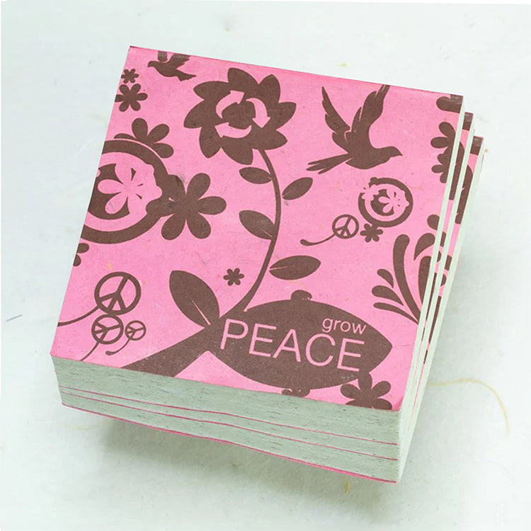 Inspirational - Peace - Eco-friendly Scratch Pads (Set of 3) front stacked