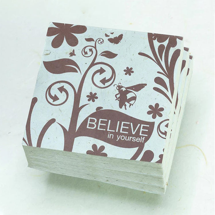 Inspirational - Believe - Eco-friendly Scratch Pads (Set of 3) stack
