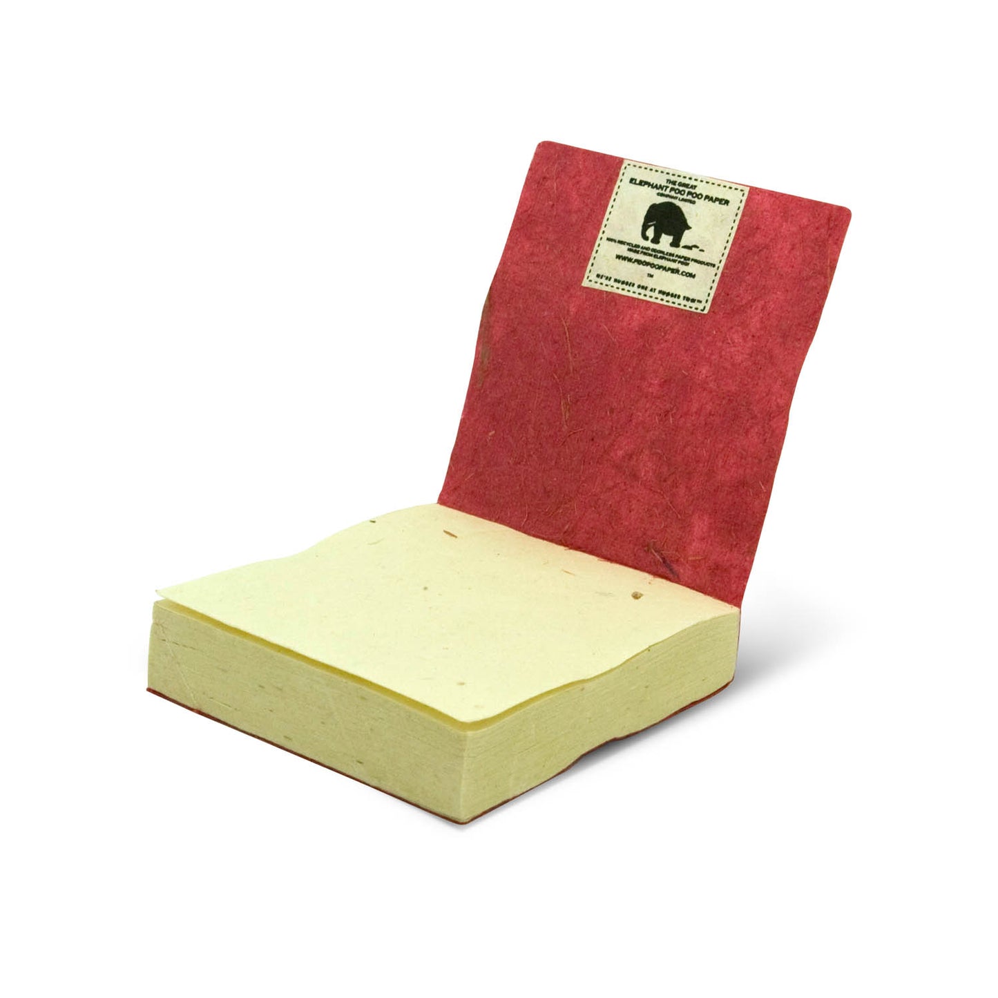 Artist Reproductions - Thailand Themed - Elephant Sunrise Batik Eco-friendly Scratch Pads - Red (Set of 3) - open