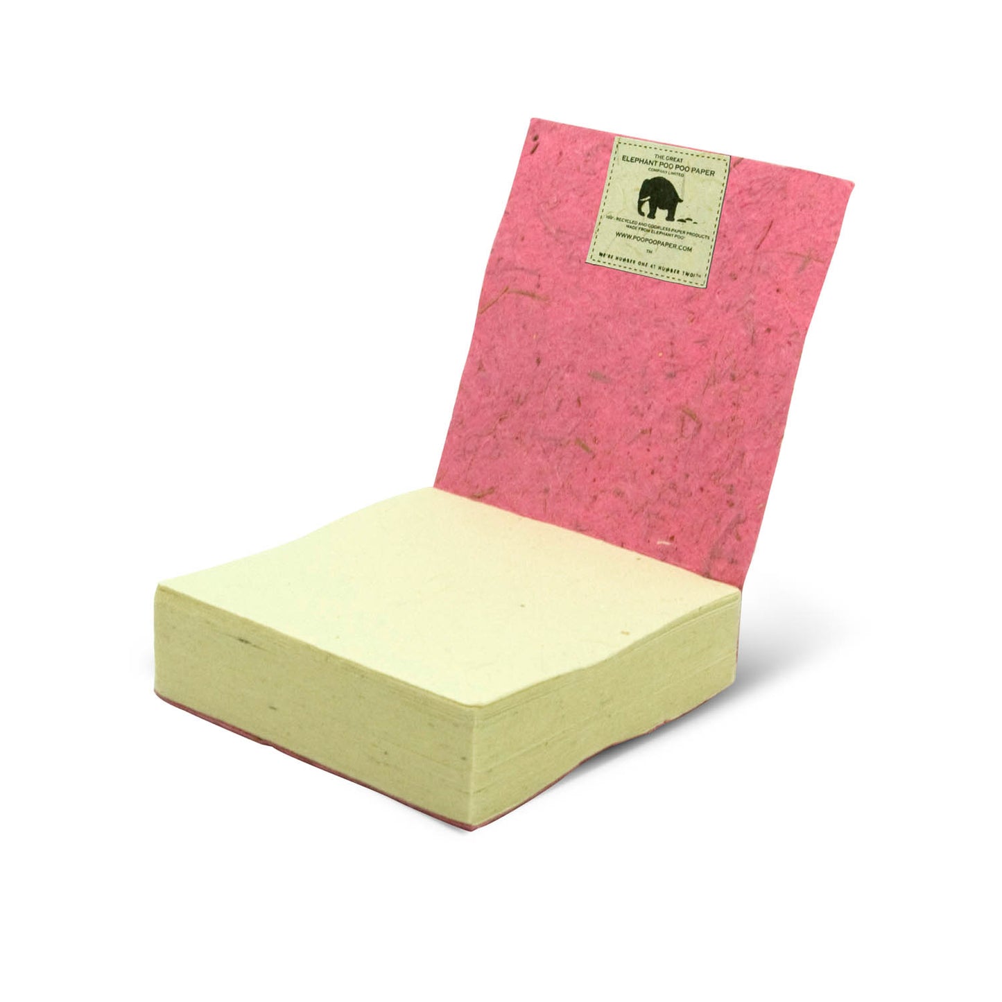 Artist Reproductions - Thailand Themed - Elephant Sunrise Batik Eco-friendly Scratch Pads - Pink (Set of 3) - open