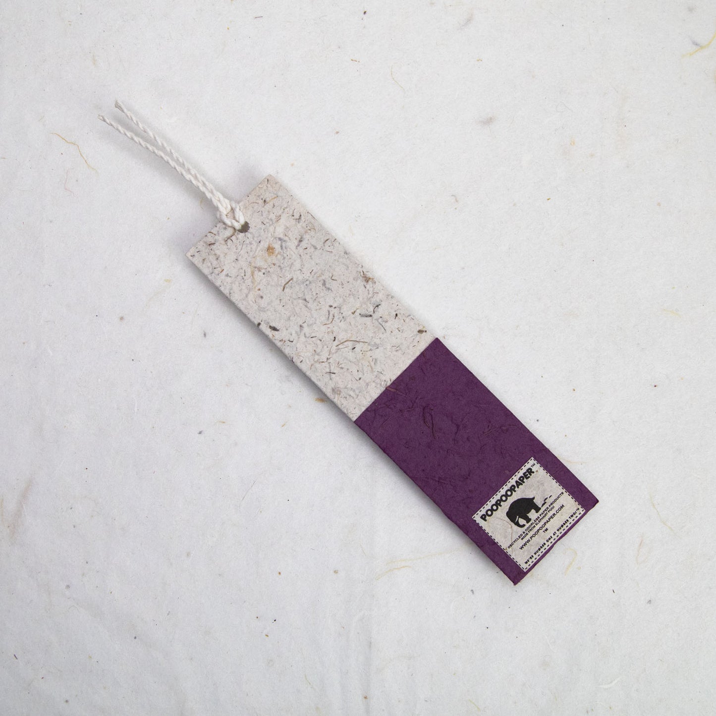Classic Elephant POOPOOPAPER - Paper Bookmarks - Purple - (Set of 10) with logo