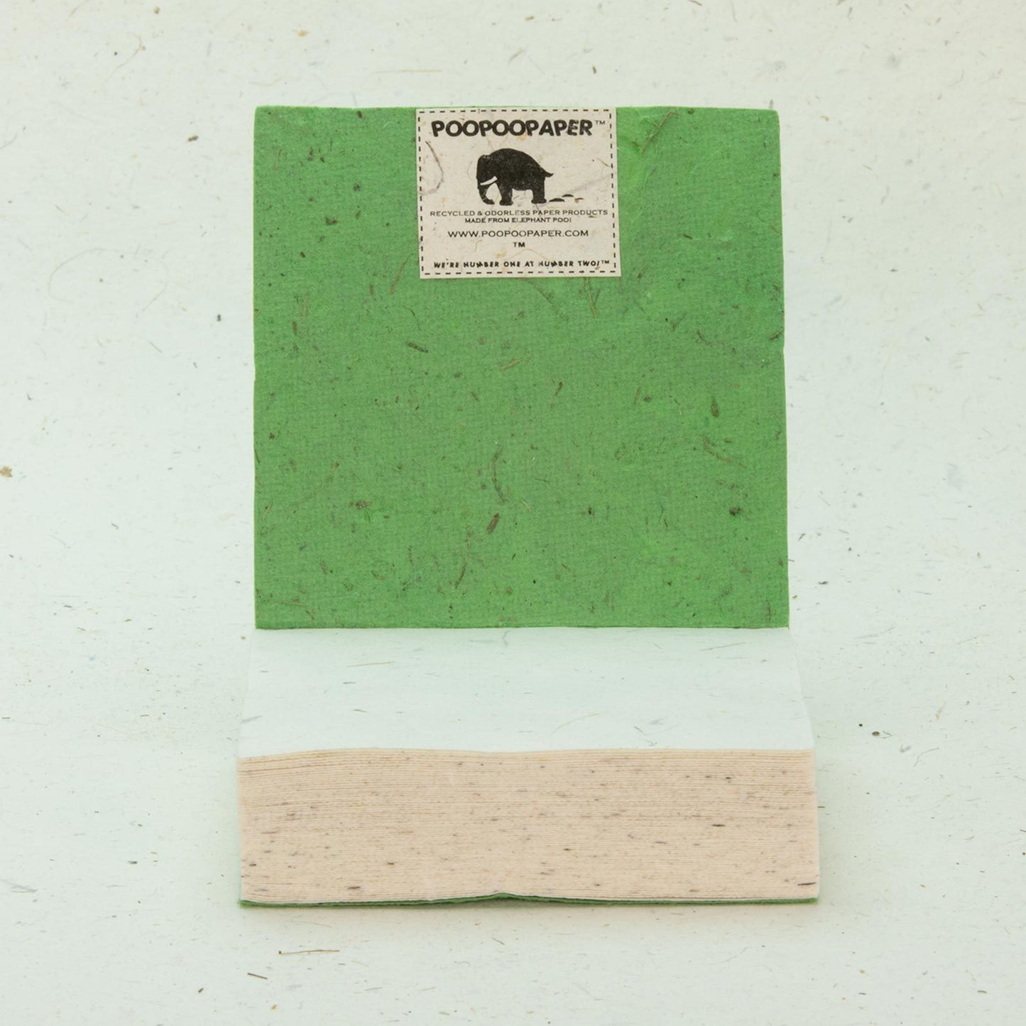 Flower Garden Eco-friendly Scratch Pads - Single Purple Flower (Set of 3) - open (showing thickness)