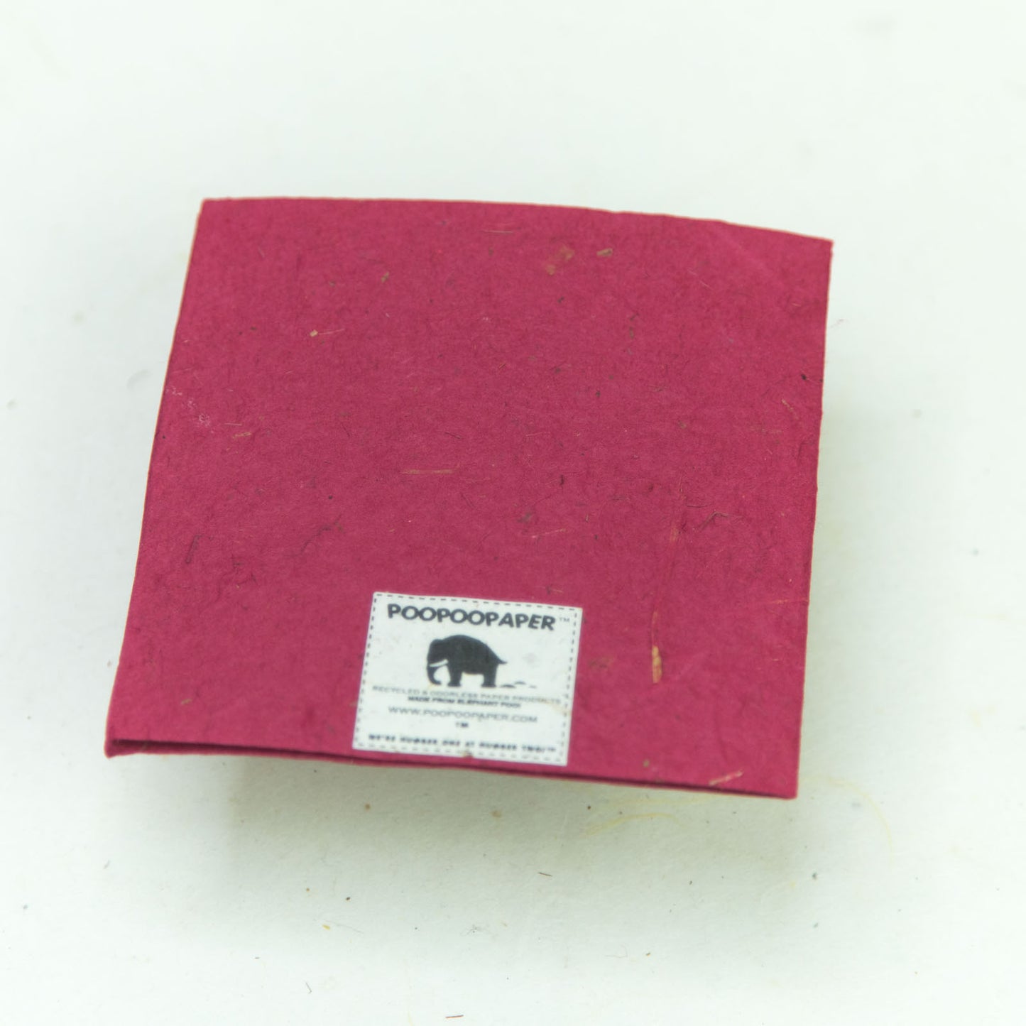 eco-friendly greeting card - 3 pink flowers -back