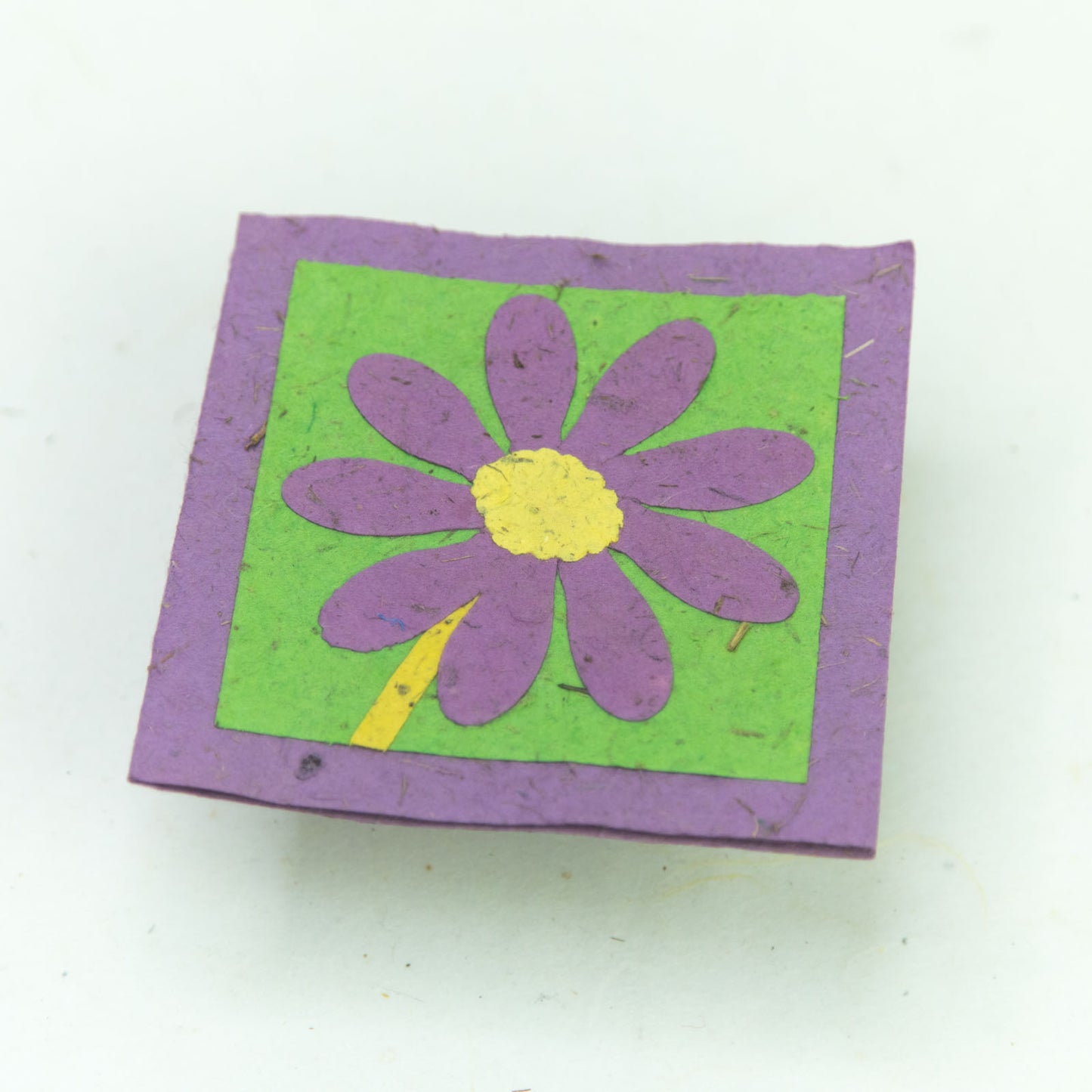 Flower Garden - eco-friendly Greeting Card - Single purple Flower close up