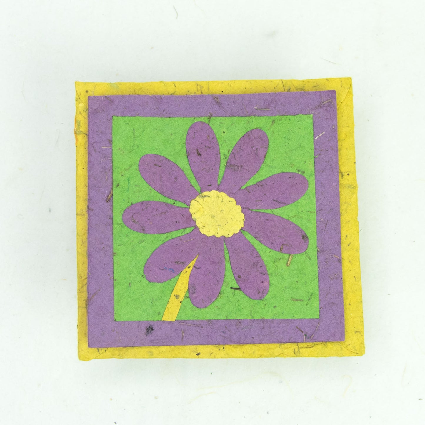 Flower Garden - eco-friendly Greeting Card - Single purple Flower