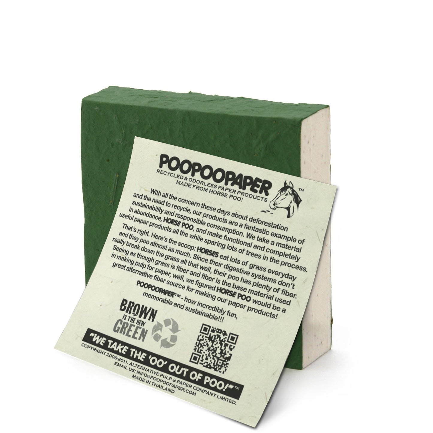 On The Farm - Horse & Rooster - Green - Eco-friendly Scratch Pads (Set of 3) - with POOPOOPAPER story card