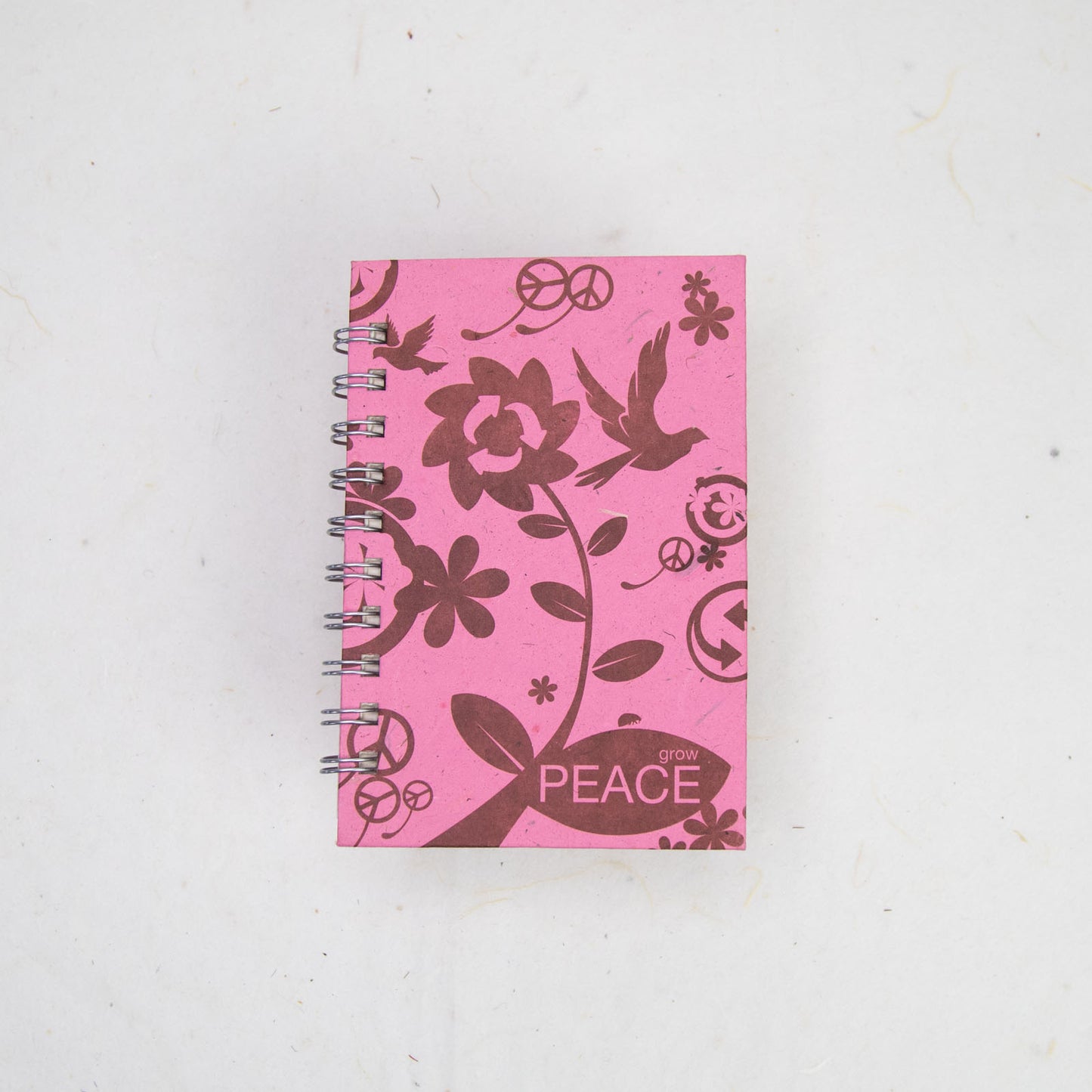 Inspirational POOPOOPAPER - Peace - Ecofriendly Journal and Scratch Pad Set - journal front