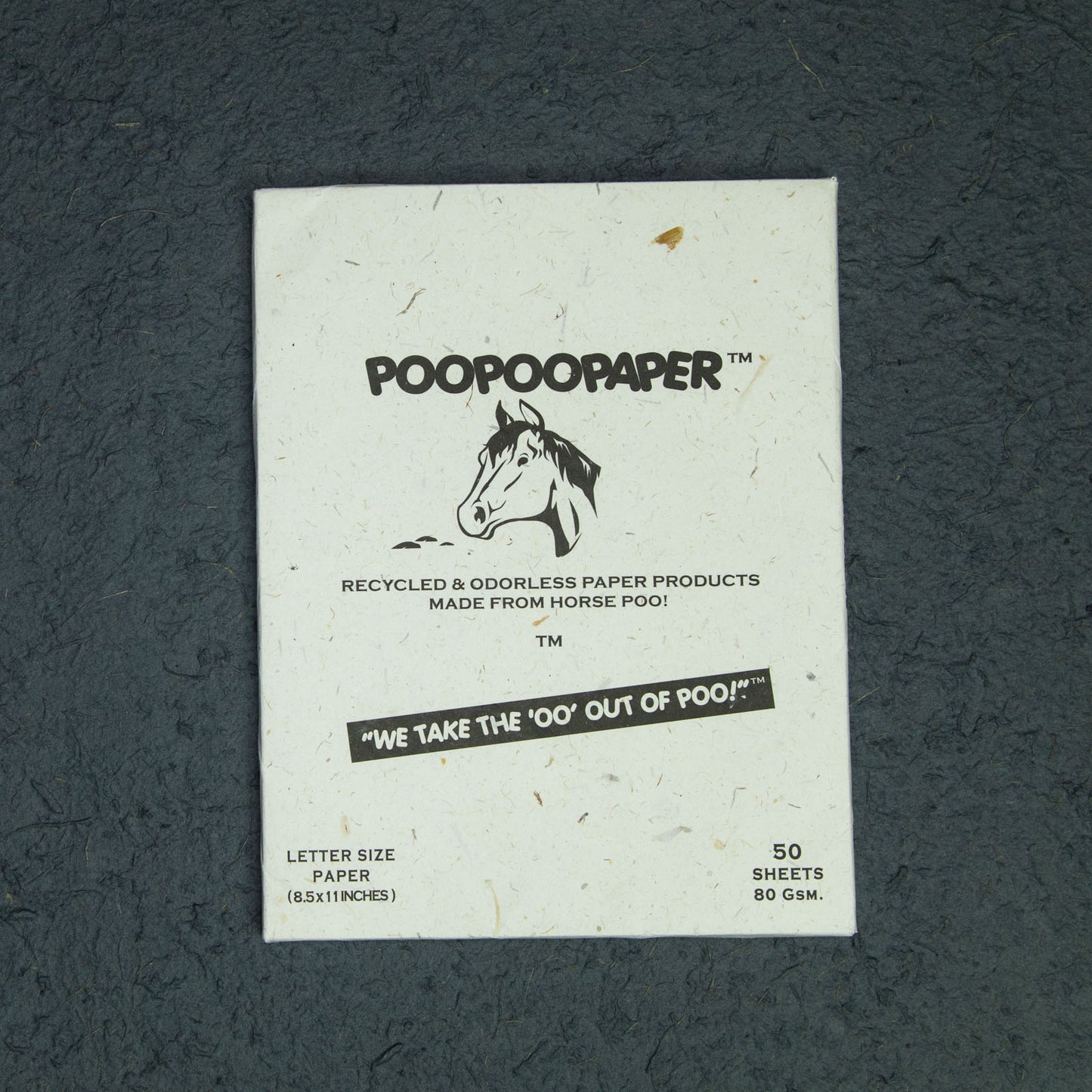 Eco-Friendly, Sustainable, Tree-Free, Letter Size handmade Paper sheets - Horse POOPOOPAPER - A4