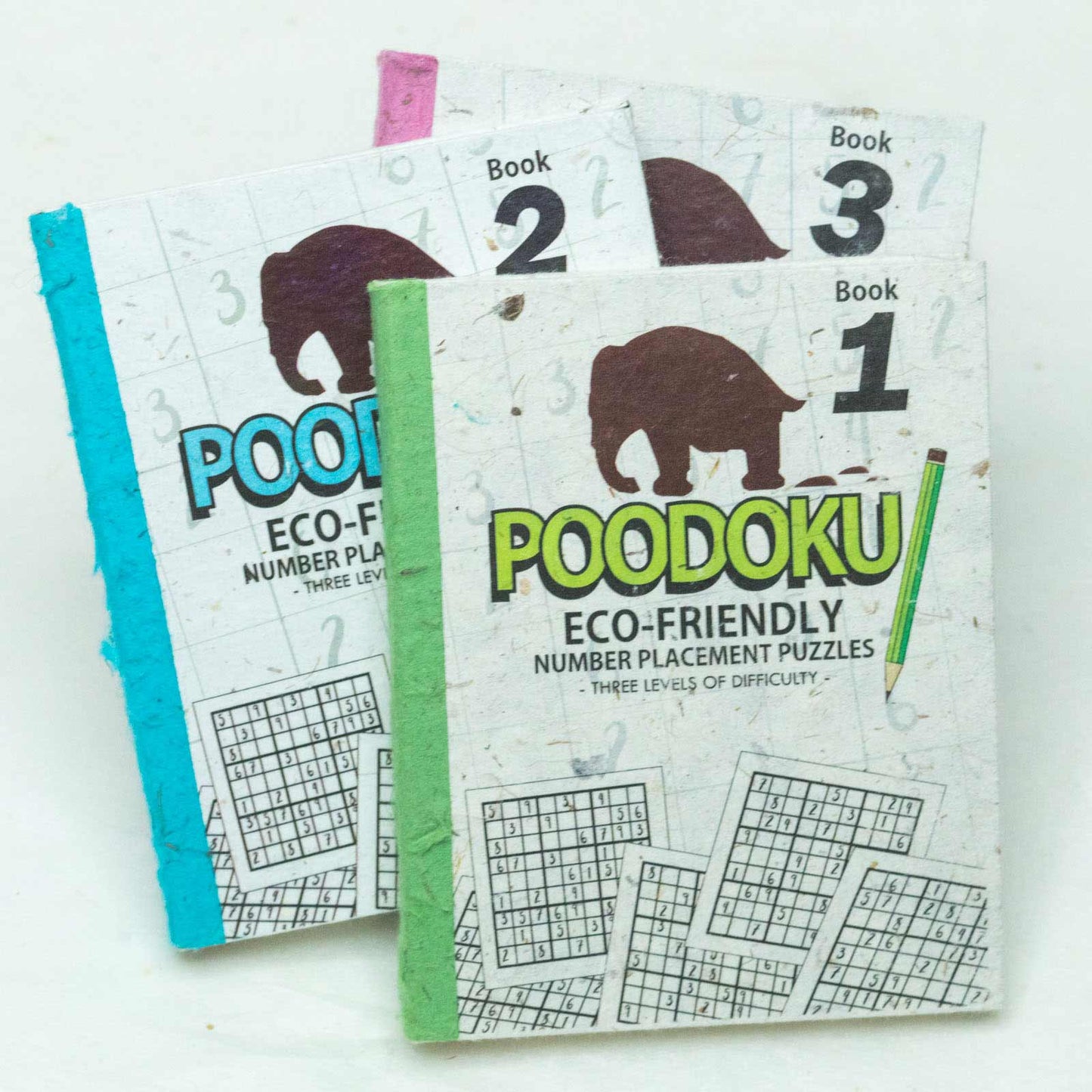 Sustainable products - Poodoku - Three Volume Sudoku Number Placement Sustainable Puzzles Set