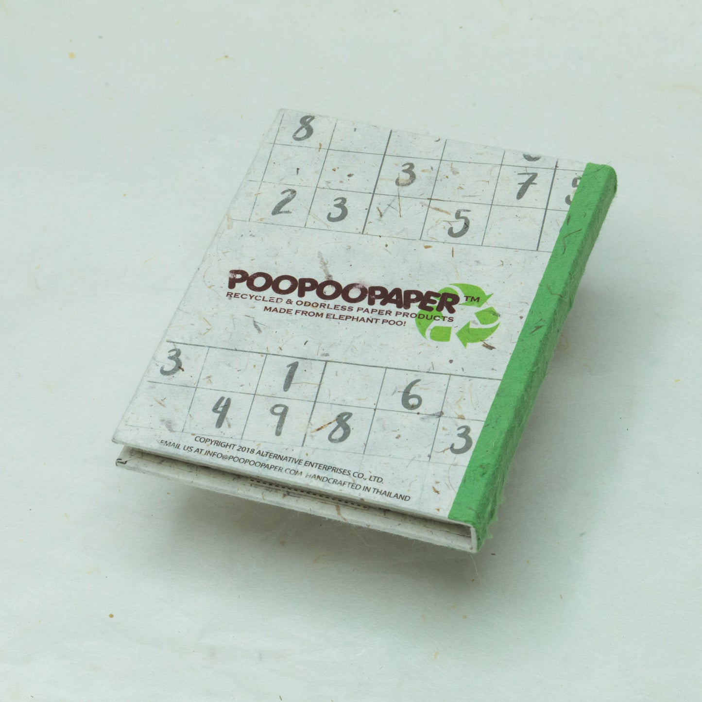 Sustainable products - Poodoku - Three Volume Sudoku Number Placement sustainable Puzzles book - Back Cover Volume 1