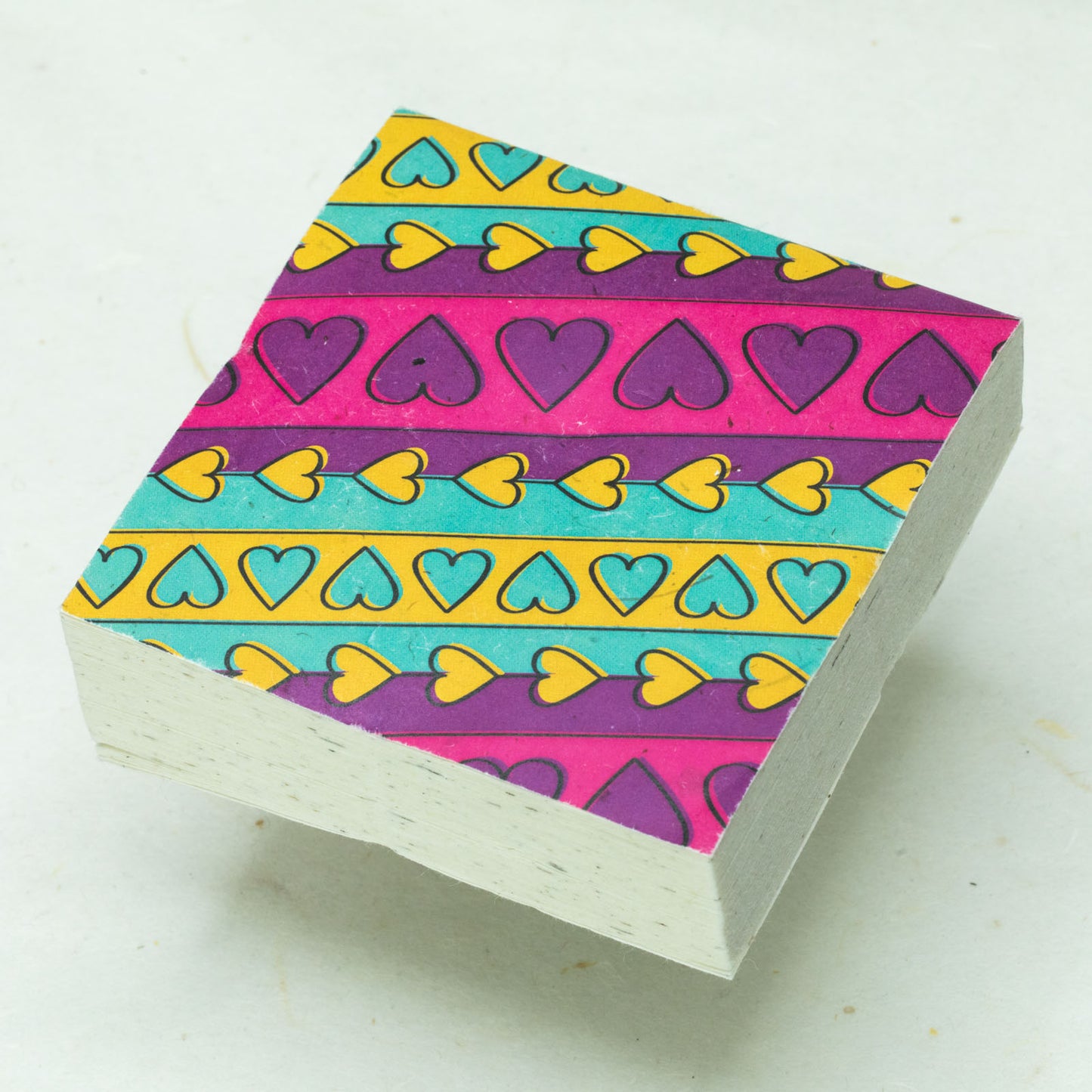 Hearts 003 by POOPOOPAPER - Eco-friendly Scratch Pad - front (solo)