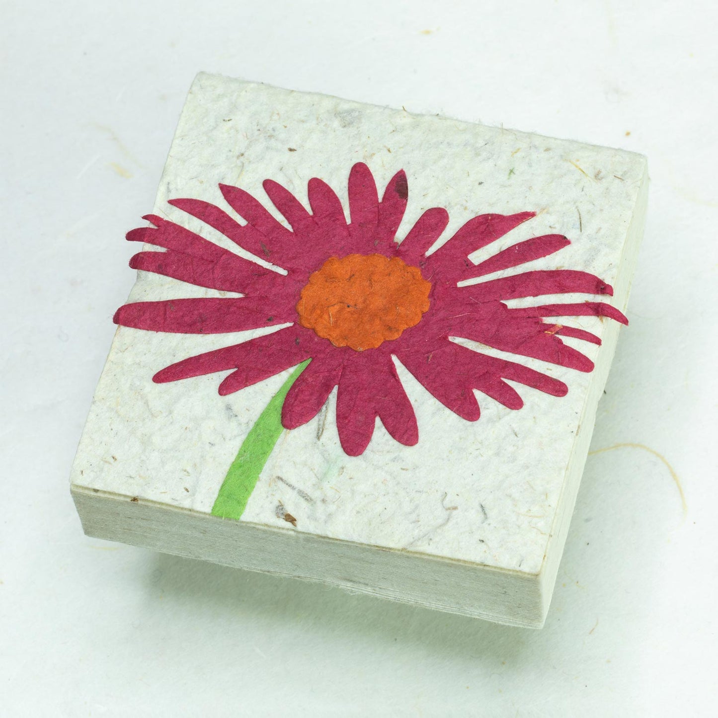 Flower Garden Eco-friendly Scratch Pads - Single Pink Flower (Set of 3) - front