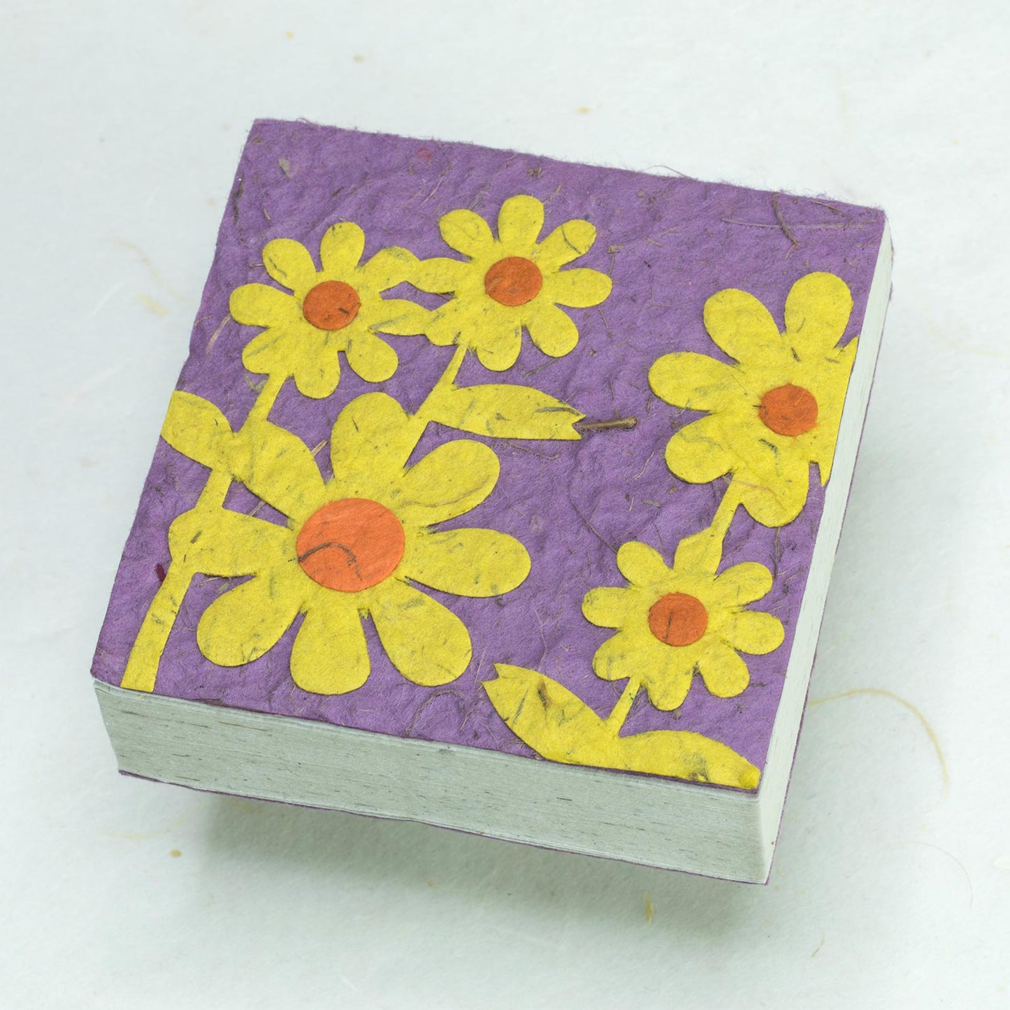 Flower Garden Eco-friendly Scratch Pads - Yellow Bunch of Flowers (Set of 3) - front (solo)