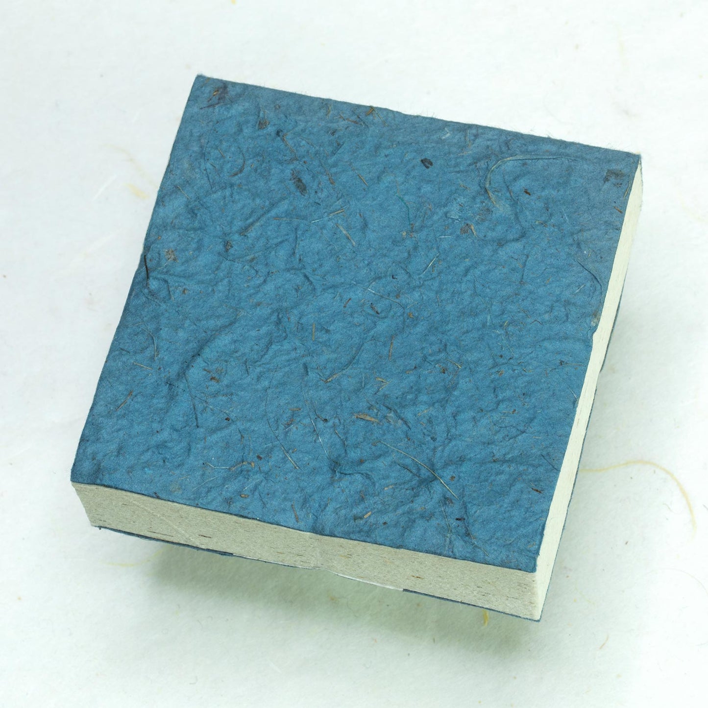 Classic Elephant POOPOOPAPER - Eco-friendly Scratch Pads - Blue - (Set of 3) - back texture