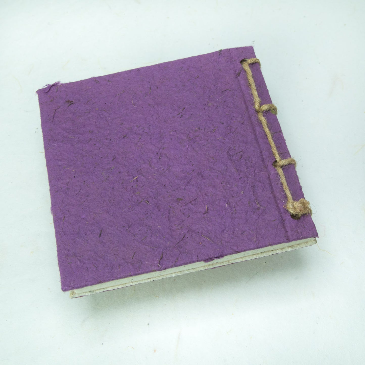 Horse POOPOOPAPER - On The Farm - Horse & Cat - Purple - Twine Eco-friendly Journal back