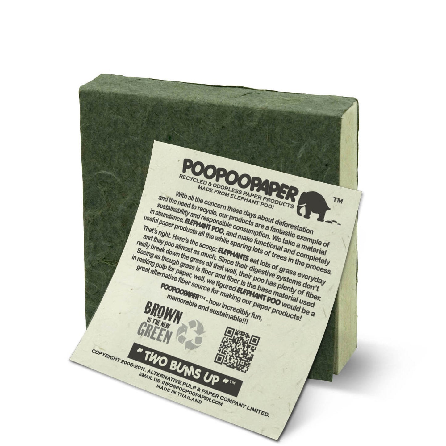 Jungle Safari - Zebra Eco-friendly Scratch Pads - Set of 3 - with elephant POOPOOPAPER story card