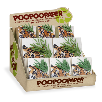 Jungle Tiger Mom & Baby Elephant POOPOOPAPER (70 pieces)