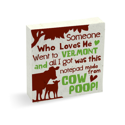 Someone Who Loves Me VERMONT Pre-Pak Cow POOPOOPAPER (80 pieces)