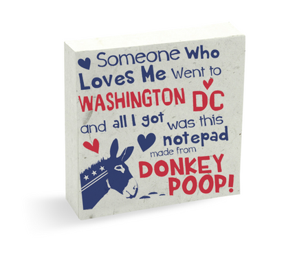 Someone Who Loves Me WASHINGTON, DC Pre-Pak Donkey & Elephant POOPOOPAPER (80 pieces)