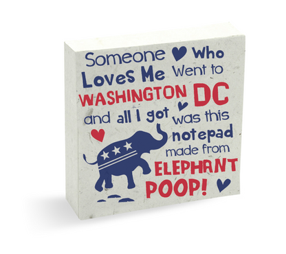 Someone Who Loves Me WASHINGTON, DC Pre-Pak Donkey & Elephant POOPOOPAPER (80 pieces)