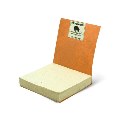 Artist Reproductions  - Thailand Themed - Elephant Sunrise Batik Eco-friendly Scratch Pads - Orange (Set of 3) - open