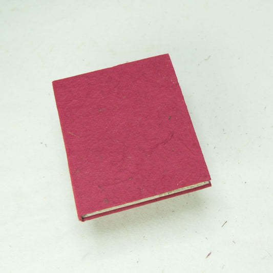 Classic POOPOOPAPER - Mini Eco-friendly Journal - Burgundy - Set of 3 front