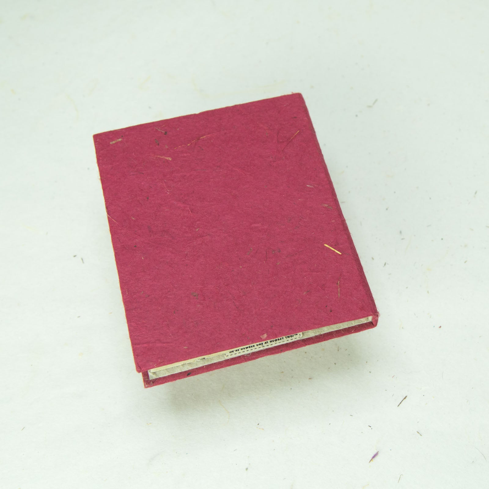 Classic POOPOOPAPER - Mini Eco-friendly Journal - Burgundy - Set of 3 back