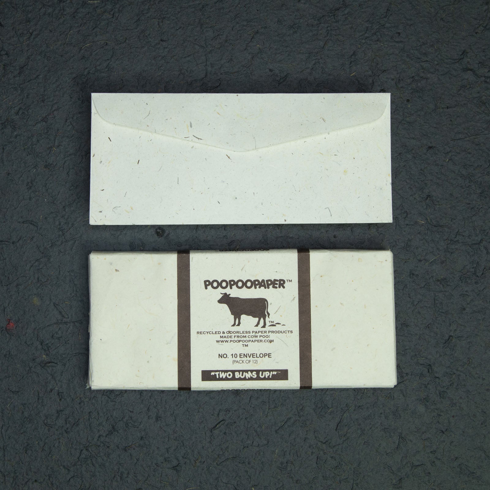 Cow POOPOOPAPER - Handmade envelopes - front