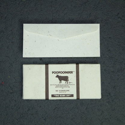 Cow POOPOOPAPER - Handmade envelopes - front