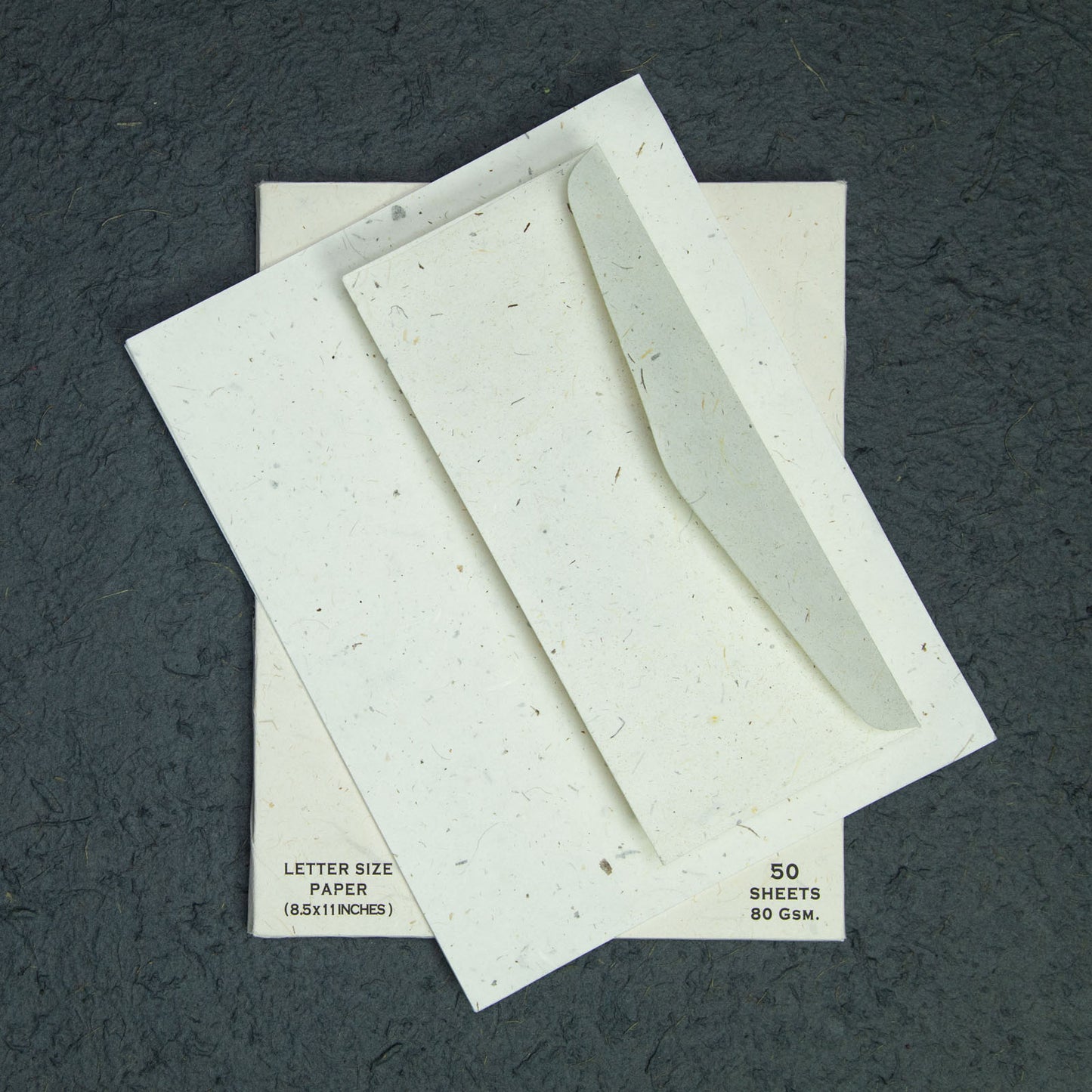 Cow POOPOOPAPER - Handmade Envelopes & Sheet Set - Letter Size & A4 - front