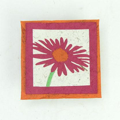 Flower Garden - eco-friendly Greeting Card - Single Pink Flower