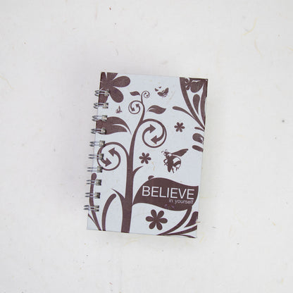 Inspirational POOPOOPAPER - Believe - Eco-friendly Journal front