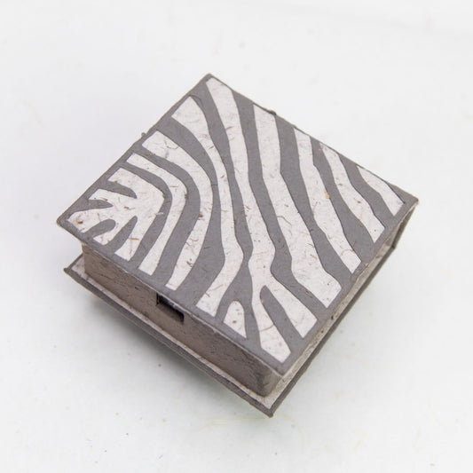 Jungle Safari - Zebra - Eco-friendly Note Box - front