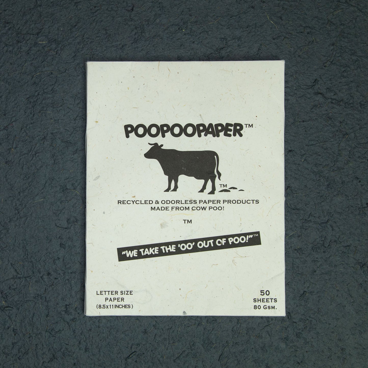 Cow POOPOOPAPER - Handmade paper sheets - letter size