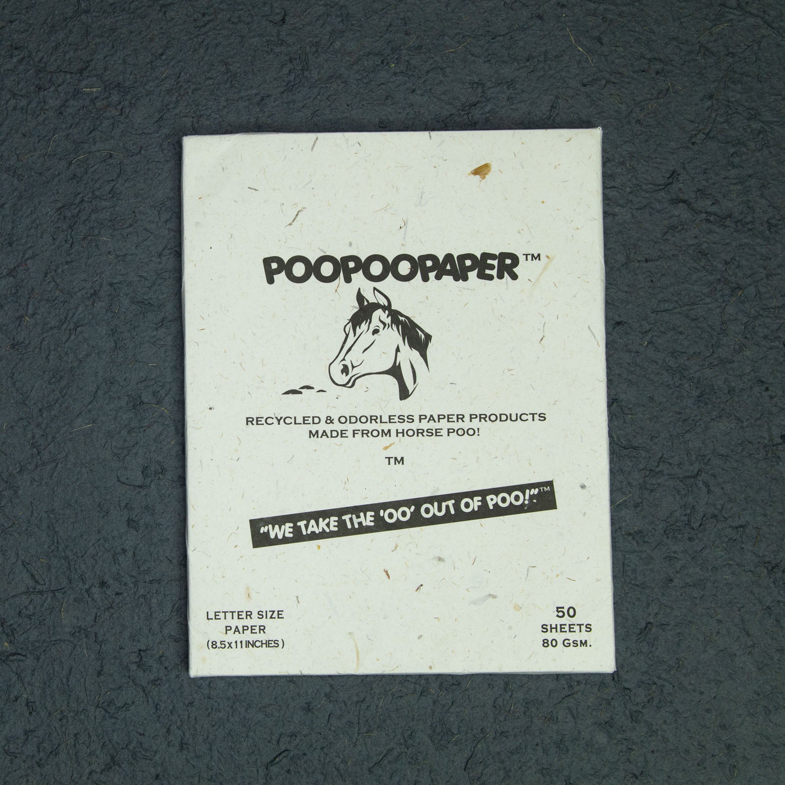 Eco-Friendly, Sustainable, Tree-Free, Letter Size handmade Paper - Horse POOPOOPAPER - A4