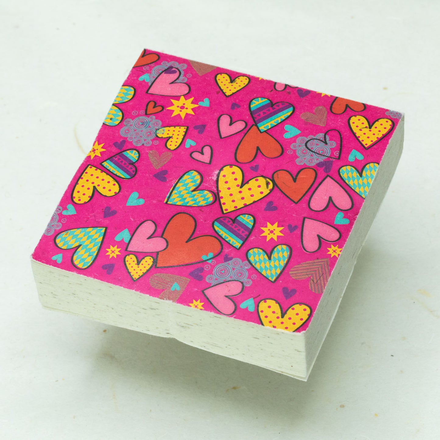 Hearts 001 by POOPOOPAPER - Eco-friendly Scratch Pad - front (solo)