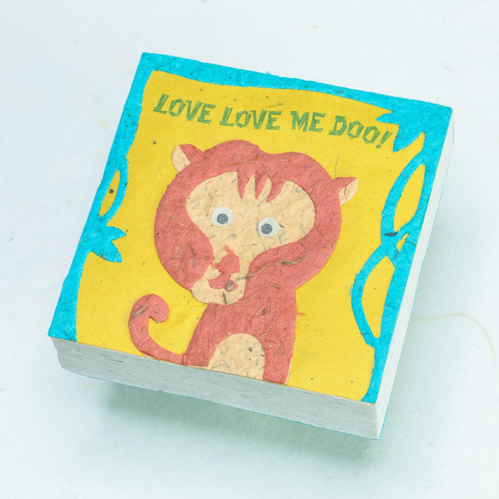 POOPOOPAPER - Monkey "LOVE LOVE ME DOO!!" eco-friendly Scratch Pad (Set of 3)