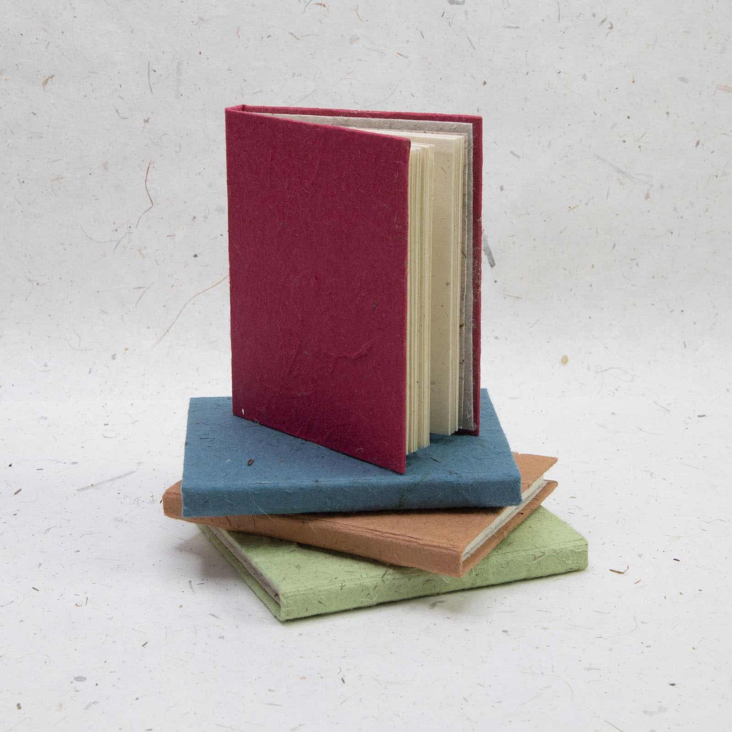 Sustainable products - Classic POOPOOPAPER mini eco-friendly journals and notebooks-set-of-4 front