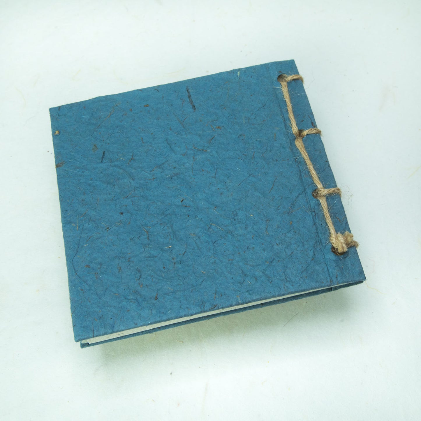 Thailand themed batik inspired twine ecofriendly journal - blue back