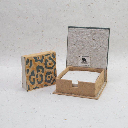 Jungle Safari - Jaguar - Eco-friendly Note Box and Scratch Pad Refill Set - front