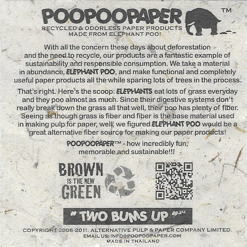 sustainable product 
 - The POOPOOPAPER Story