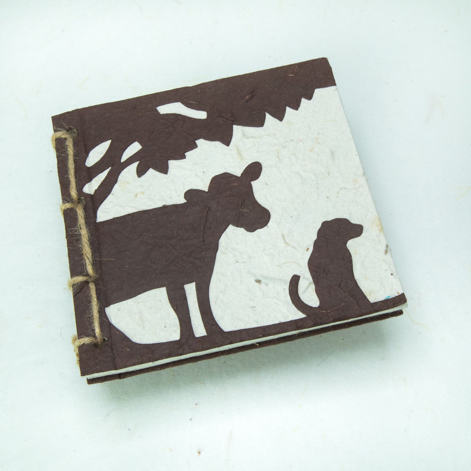 Twine Eco-Friendly Journal POOPOOPAPER - On The Farm - Cow & Dog - Bark - Front